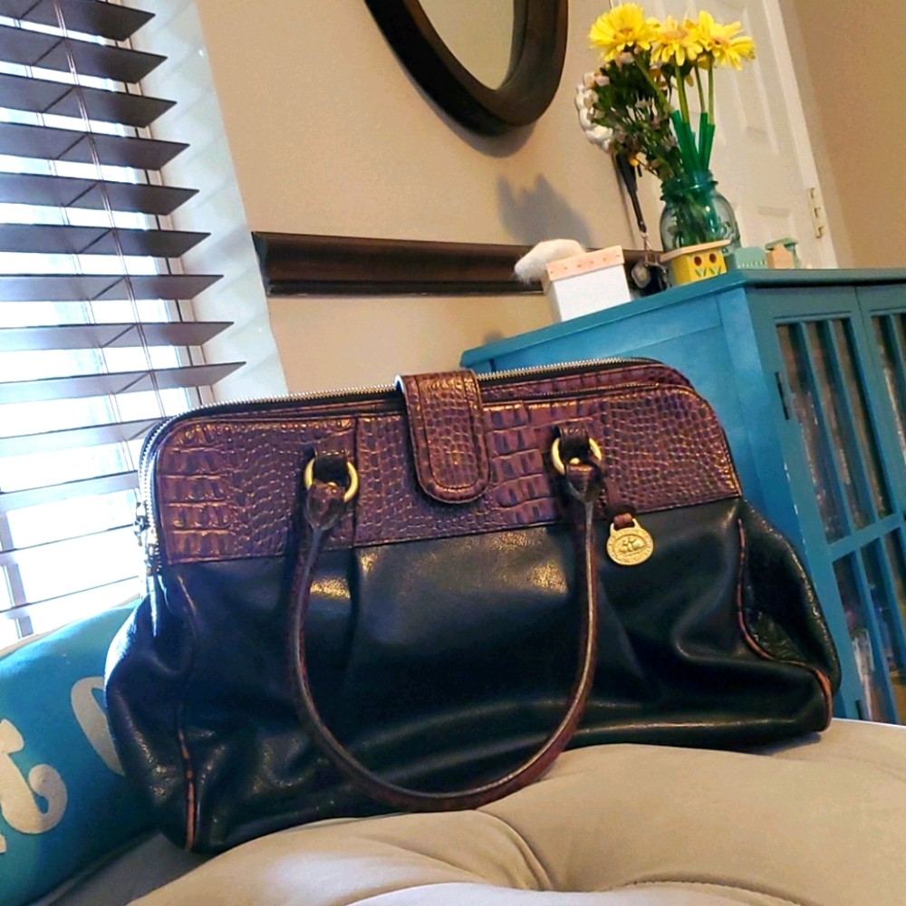🚫SOLD🚫 Brahmin Pecan Alligator Satchel
